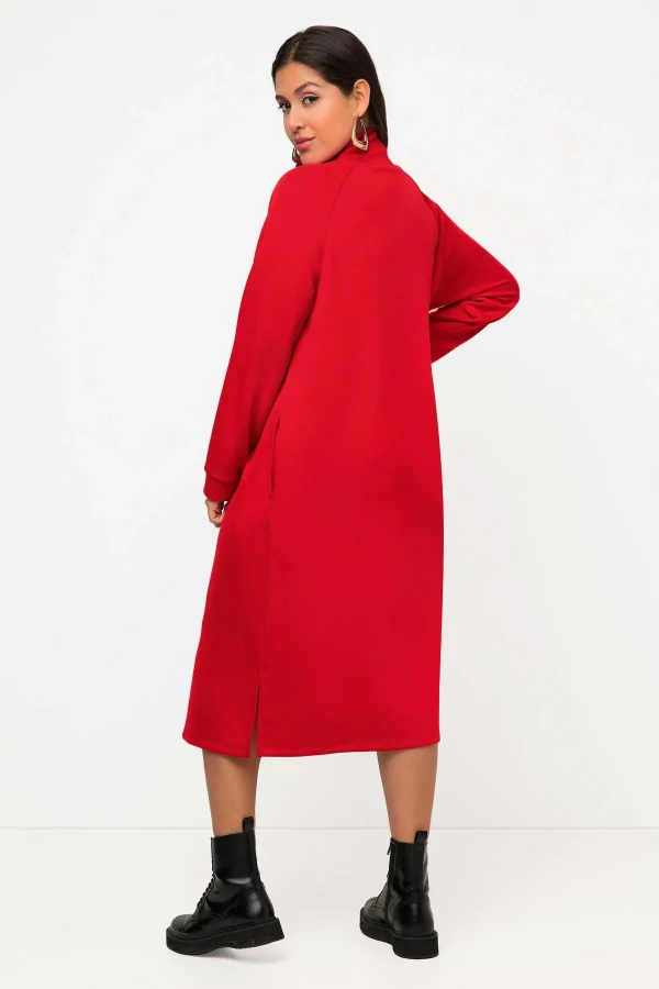 Ulla Popken Straight Fit Sweatshirt Dress In Red*Women Dresses & Jumpsuits