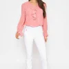 Kelly & Grace Weekend Straight Leg Bengaline Pant In White*Women Jeans & Trousers