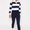 Kelly & Grace Weekend Straight Leg Bengaline Pant In Navy*Women Jeans & Trousers