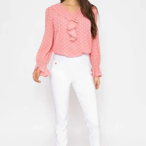 Kelly & Grace Weekend Straight Leg Bengaline Pant In White*Women Jeans & Trousers