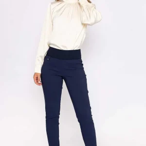 Kelly & Grace Weekend Straight Leg Bengaline Pant In Navy*Women Jeans & Trousers