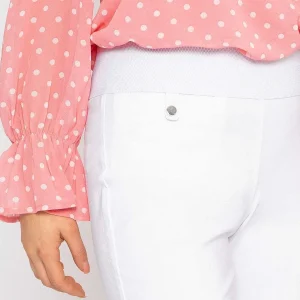 Kelly & Grace Weekend Straight Leg Bengaline Pant In White*Women Jeans & Trousers