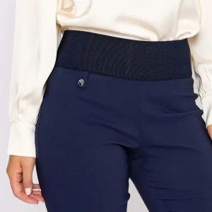 Kelly & Grace Weekend Straight Leg Bengaline Pant In Navy*Women Jeans & Trousers