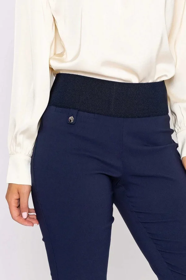 Kelly & Grace Weekend Straight Leg Bengaline Pant In Navy*Women Jeans & Trousers