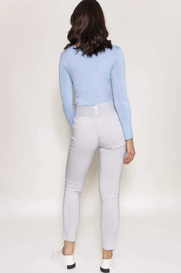 Kelly & Grace Weekend Straight Leg Bengaline Pant In Grey*Women Jeans & Trousers