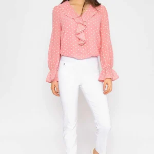 Kelly & Grace Weekend Straight Leg Bengaline Pant In White*Women Jeans & Trousers