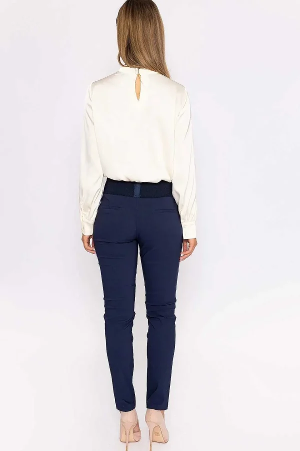Kelly & Grace Weekend Straight Leg Bengaline Pant In Navy*Women Jeans & Trousers