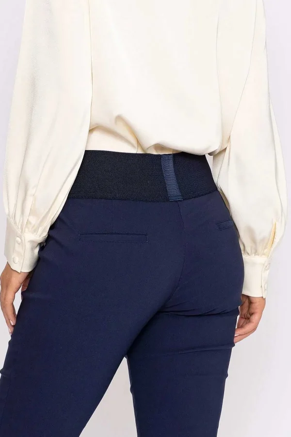 Kelly & Grace Weekend Straight Leg Bengaline Pant In Navy*Women Jeans & Trousers