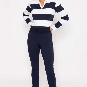 Kelly & Grace Weekend Straight Leg Bengaline Pant In Navy*Women Jeans & Trousers