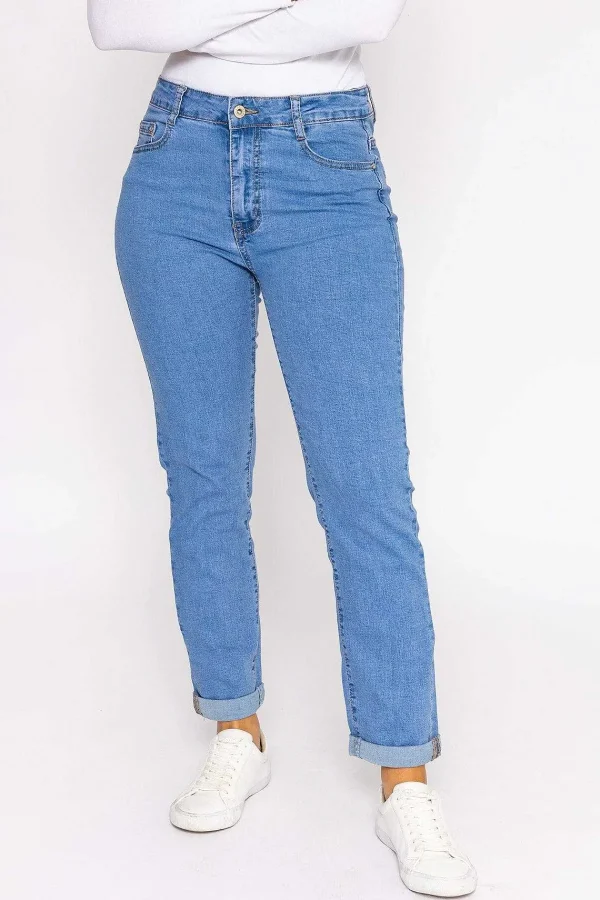 Denim Club Straight Leg Denim Jeans In Light Blue*Women Jeans & Trousers