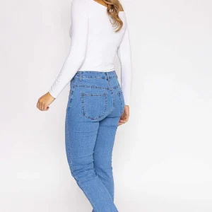 Denim Club Straight Leg Denim Jeans In Light Blue*Women Jeans & Trousers