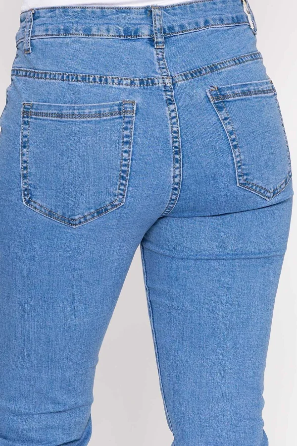 Denim Club Straight Leg Denim Jeans In Light Blue*Women Jeans & Trousers