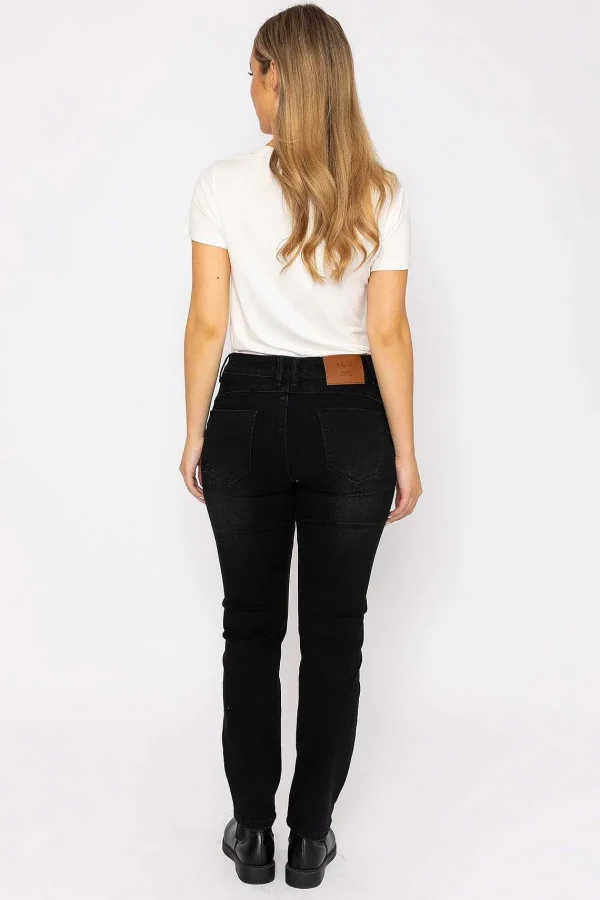 Kelly & Grace Weekend Straight Leg Jeans In Black*Women Jeans & Trousers