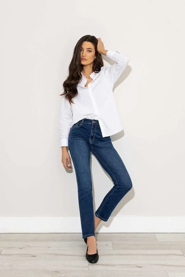 Kelly & Grace Weekend Straight Leg Jeans In Indigo*Women Jeans & Trousers