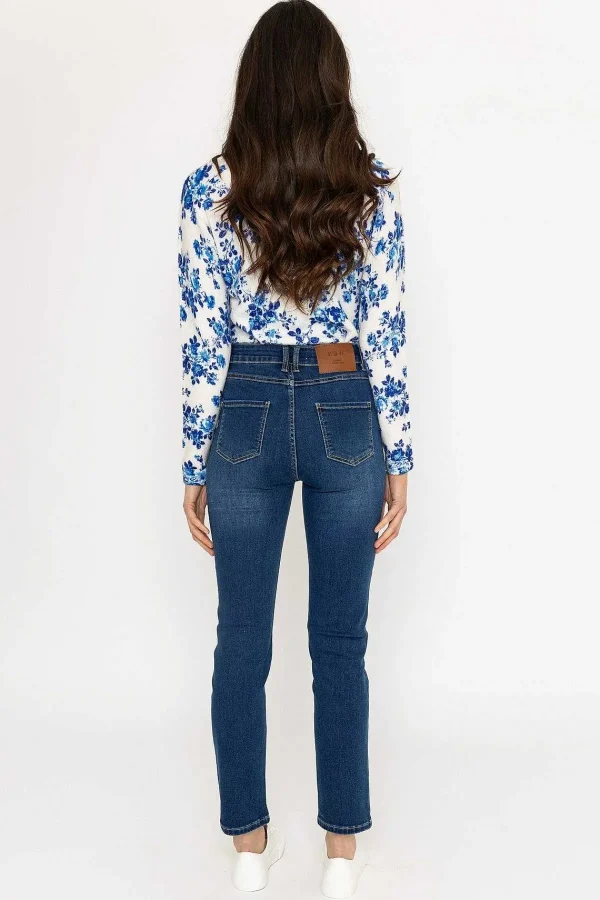 Kelly & Grace Weekend Straight Leg Jeans In Indigo*Women Jeans & Trousers