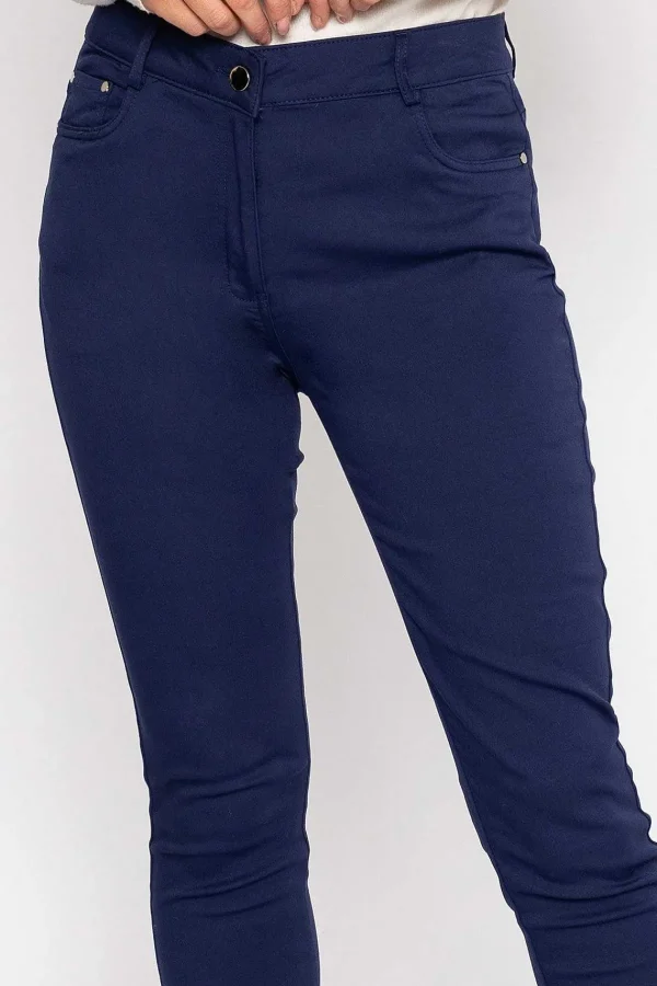 Voulez Vous Strech Trousers In Navy*Women Jeans & Trousers