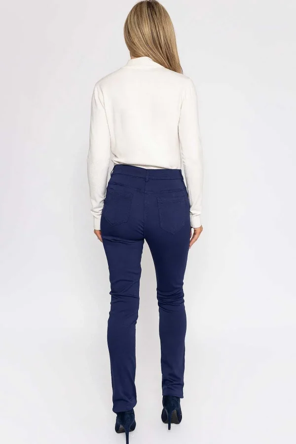 Voulez Vous Strech Trousers In Navy*Women Jeans & Trousers