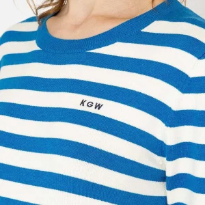 Kelly & Grace Weekend Stripe Crew Neck In Navy*Women Jumpers & Cardigans