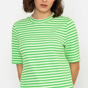 Kelly & Grace Weekend Stripe Jersey Top In Green*Women Tops & Blouses