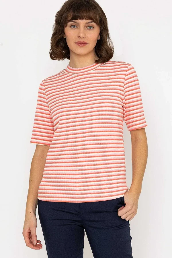 Kelly & Grace Weekend Stripe Jersey Top In Pink*Women Tops & Blouses
