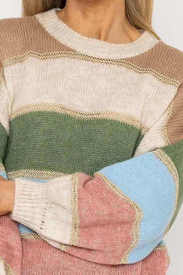 Pala D'oro Stripe Knit In Multi Print*Women Jumpers & Cardigans