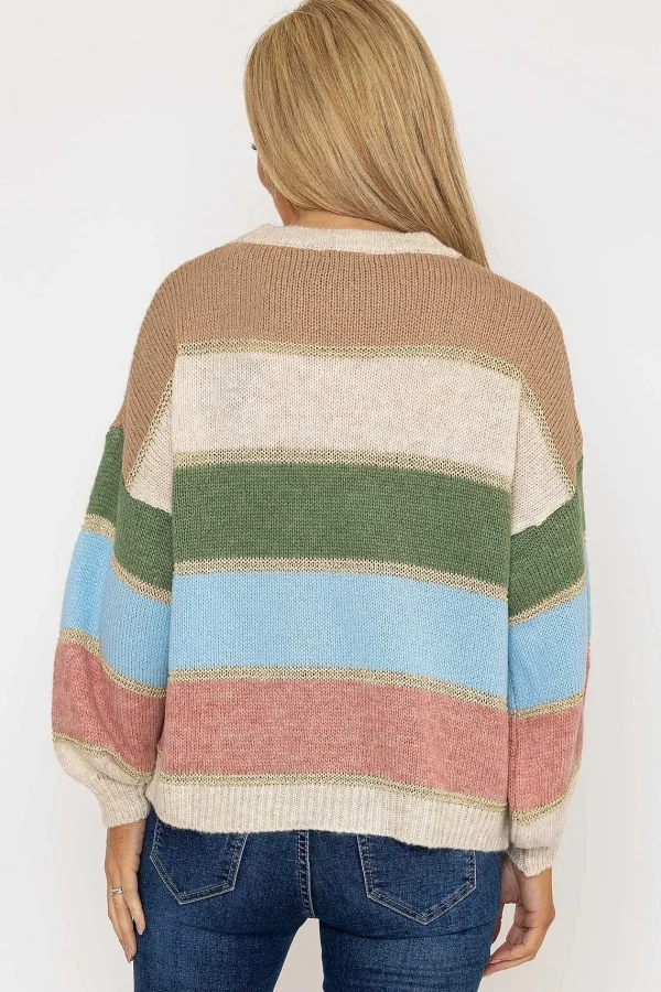 Pala D'oro Stripe Knit In Multi Print*Women Jumpers & Cardigans