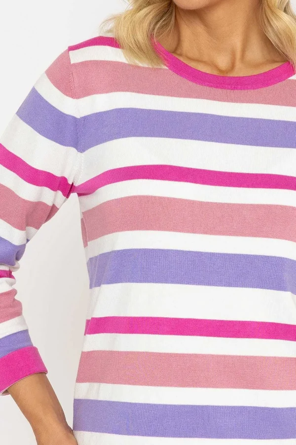Voulez Vous Stripe Knit Sweater In Pink*Women Jumpers & Cardigans