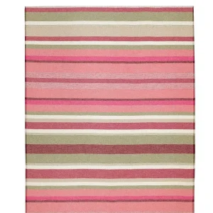 Biederlack Stripe Out Pink Blanket* Homeware