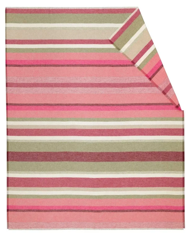 Biederlack Stripe Out Pink Blanket* Homeware