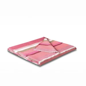 Biederlack Stripe Out Pink Blanket* Homeware