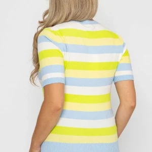 Kelly & Grace Weekend Stripe Short Sleeve Knit In Blue*Women Tops & Blouses