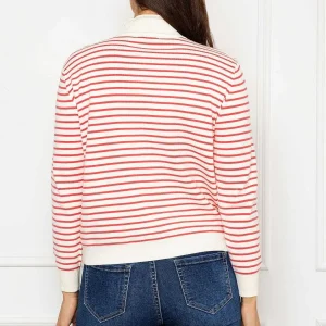 J'aime la Vie Stripe Turtleneck In Orange*Women Jumpers & Cardigans