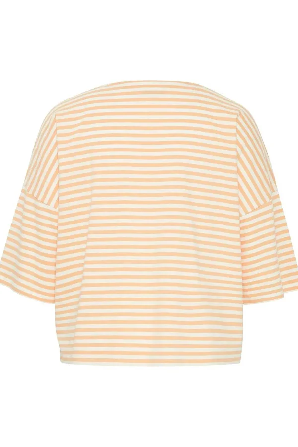 Simple Wish Striped Cotton T-Shirt In Orange*Women Tops & Blouses