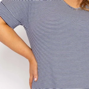Ulla Popken Striped Midi Dress In Navy*Women Dresses & Jumpsuits