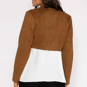 Pala D'oro Suede Bolero In Camel*Women Blazers