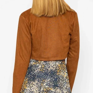 Pala D'oro Suede Bolero In Camel*Women Blazers