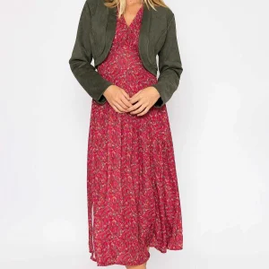 Pala D'oro Suede Bolero In Khaki*Women Blazers