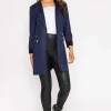 Pala D'oro Suede Zip Detail Jacket In Navy*Women Coats & Jackets