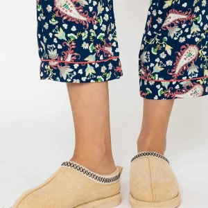 Pala D'oro Accessories Suedette Mule Slippers In Beige*Women Nightwear