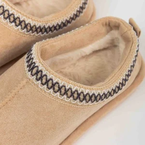Pala D'oro Accessories Suedette Mule Slippers In Beige*Women Nightwear