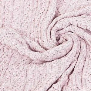 Aran Woollen Mills Super Soft Merino Throw In Pink* Throws