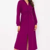 Pala D'oro Susannah Midi Dress In Magenta* Sale Dresses