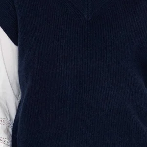 J'aime la Vie Sweater Vest In Navy*Women Jumpers & Cardigans