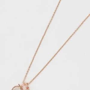 Cherish T Initial Necklace In Rose Gold* Teenager
