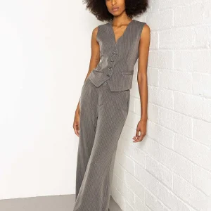 Pala D'oro Sport Tailored Waistcoat In Grey*Women Tops & Blouses