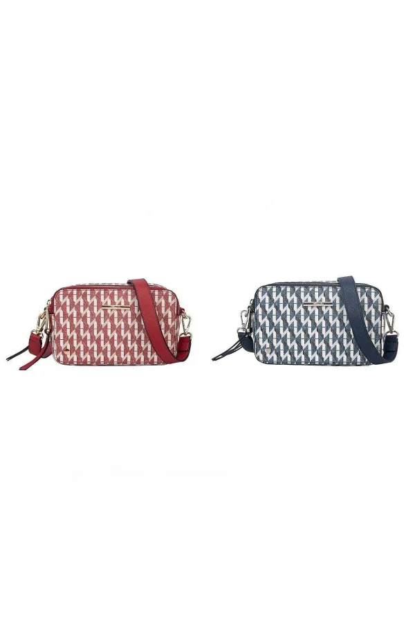 Hampton Tajo Double Zip Box Bag In Red* Accessories