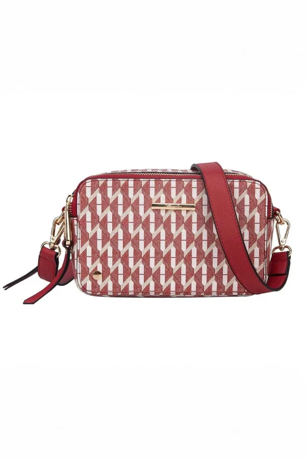 Hampton Tajo Double Zip Box Bag In Red* Accessories