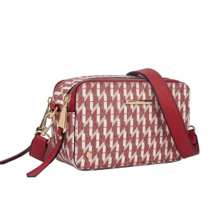 Hampton Tajo Double Zip Box Bag In Red* Accessories