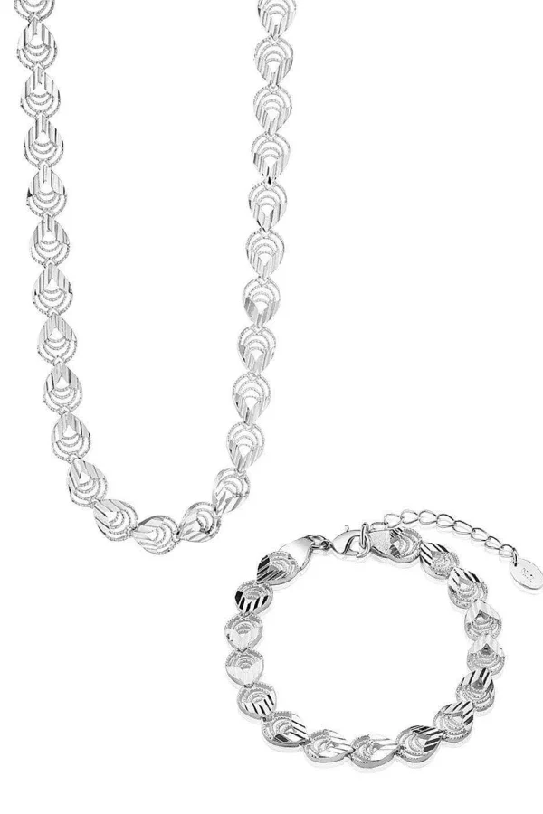 Newbridge Silverware Jewellery Teardrop Necklace And Bracelet Set* Boxed Gifts
