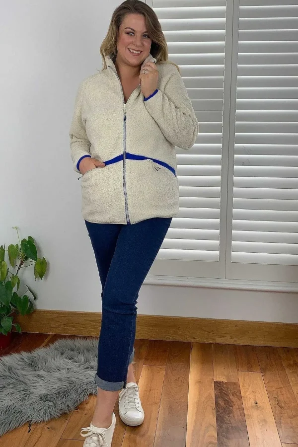 Ulla Popken Teddy Fleece Jacket*Women Hoodies & Sweatshirts